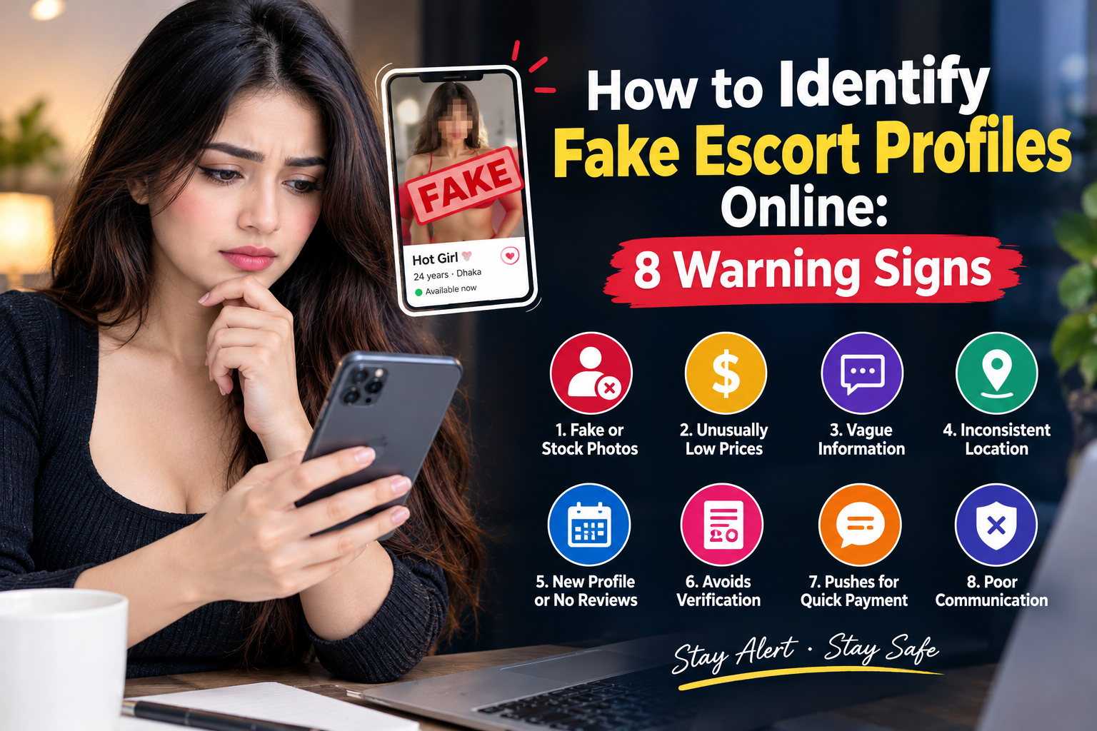 Fake Escort Profiles: 8 Dangerous Warning Signs to Avoid Fake Escort Profiles: 8 Dangerous Warning Signs to Avoid